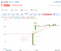 外汇价格今日行情最低价7.2988